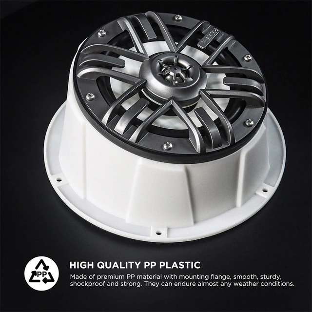 Recoil USP65-W - 6,5" Avstandsringer Hvit, Plast, Pris per par 