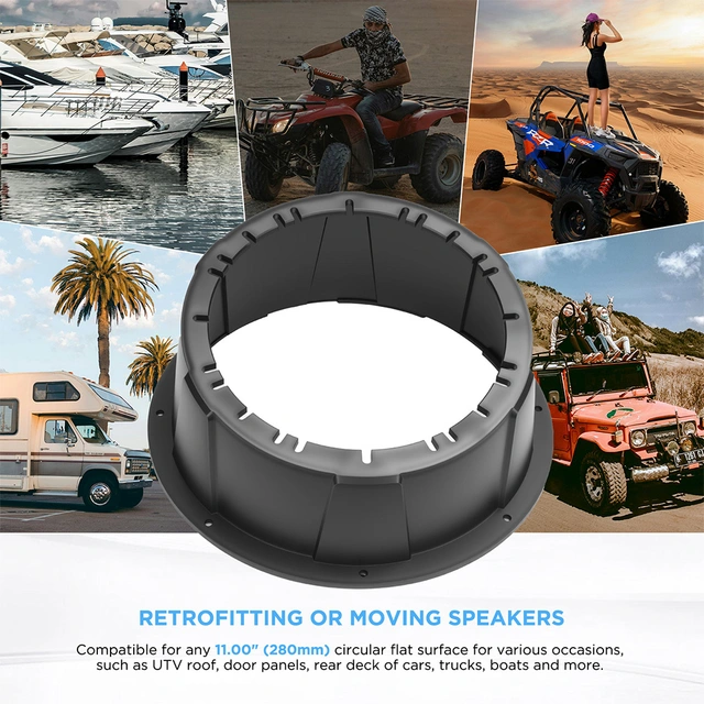 Recoil USP8-B - 8" Avstandsringer Sort, Plast, Pris per par 