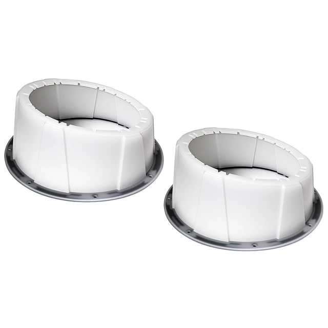 Recoil USP8-W - 8" Avstandsringer Hvit, Plast, Pris per par 