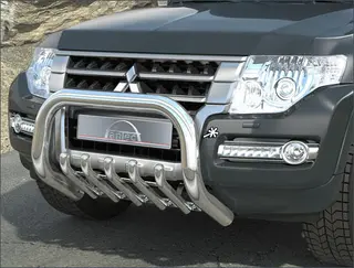 Antec EU Frontbøyle 76mm Krom Mitsubishi Pajero V80 2012->