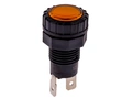 LED Indikatorlampe Oransje, 12V DC, Ø17mm