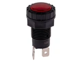 LED Indikatorlampe Rød, 12V DC, Ø17mm