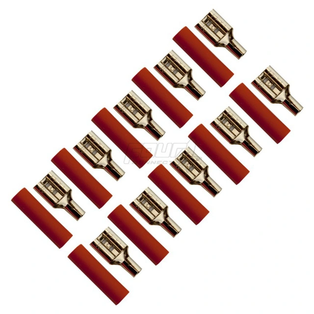 4Connect Høyttalerkabelsko 10 røde, for inntil 2.5mm2 kabel 