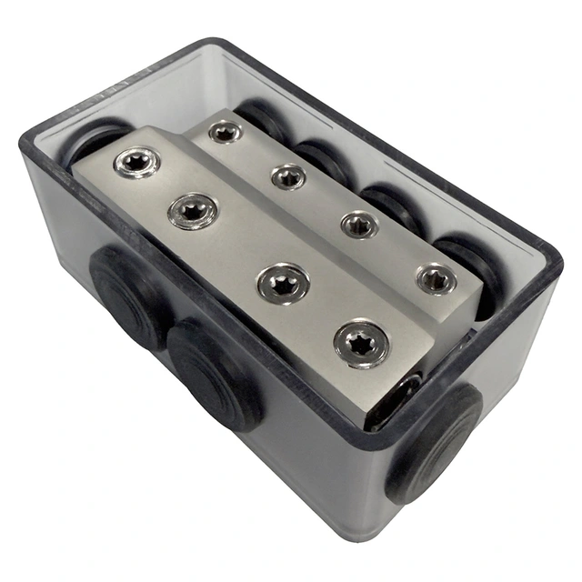 4Connect Fordelingsblokk for strøm 4x50mm² -> 4x20mm², Sprutsikker 