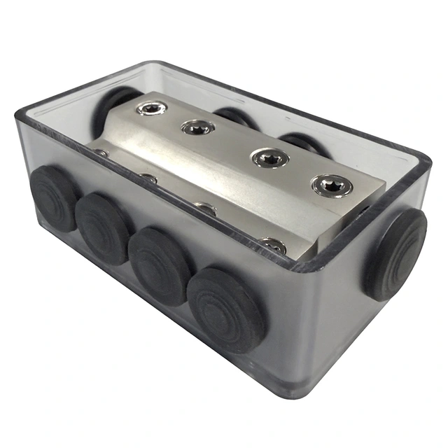 4Connect Fordelingsblokk for strøm 4x50mm² -> 4x20mm², Sprutsikker 