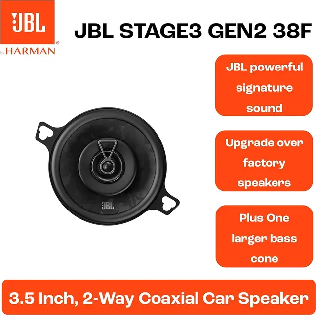 JBL Stage3 Gen2 3,5" høyttalerpar 3,5", 50W RMS, 400W Maks, 4 Ohm 