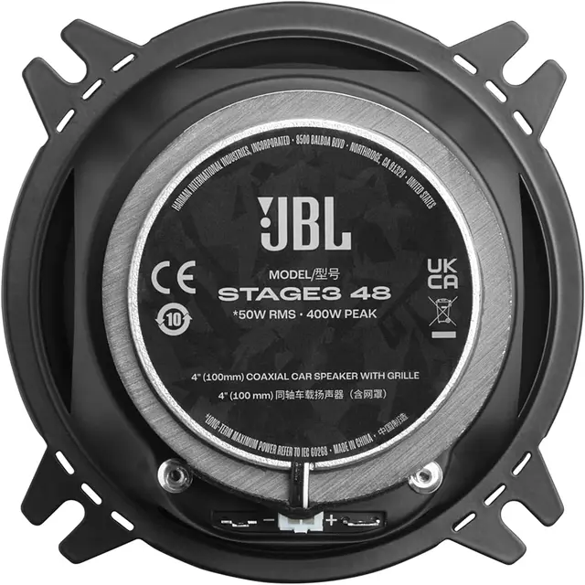 JBL Stage3 Gen2 4" høyttalerpar 4", 50W RMS, 400W Maks, 4 Ohm 