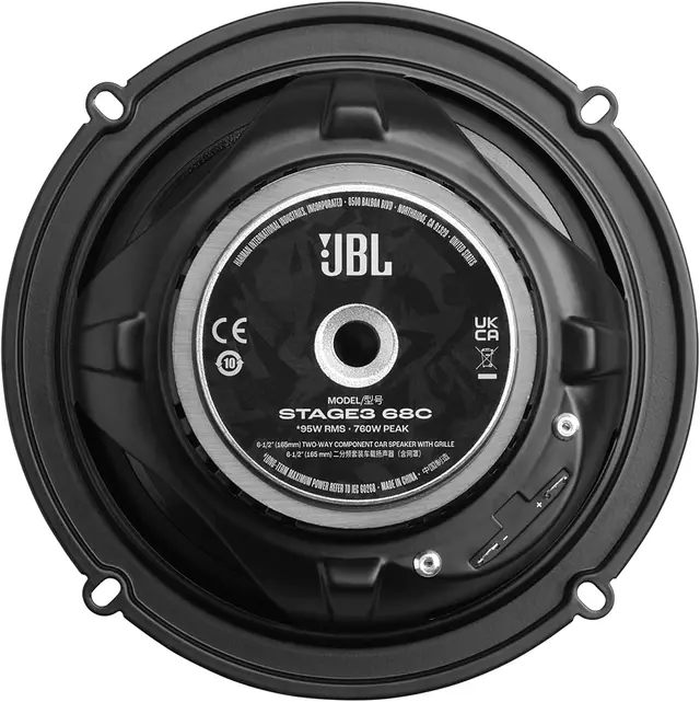 JBL Stage3 Gen2 6,5" komponentsett 6,5", 95W RMS, 760W Maks, 4 Ohm 
