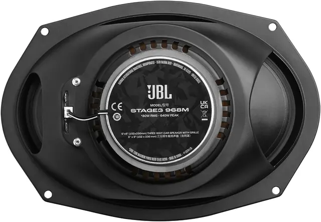 JBL Stage3 Gen2 6,9" høyttalerpar 6x9", 80W RMS, 640W Maks, 4 Ohm 