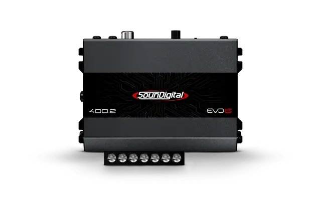 SounDigital SD400.2 EVO6 4 ohm 2x200W, 2Ohm, 2-kanaler 