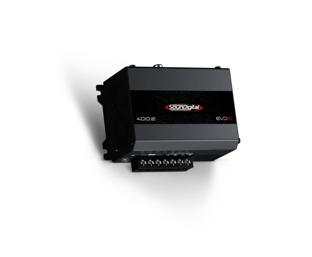 SounDigital SD400.2 EVO6 4 ohm 2x200W, 2Ohm, 2-kanaler 