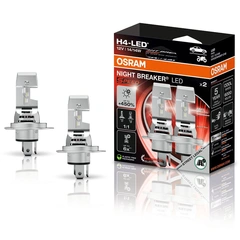 Osram Night Breaker LED Speed H4 450 LED, H4, Godkjent LED pære, 2stk
