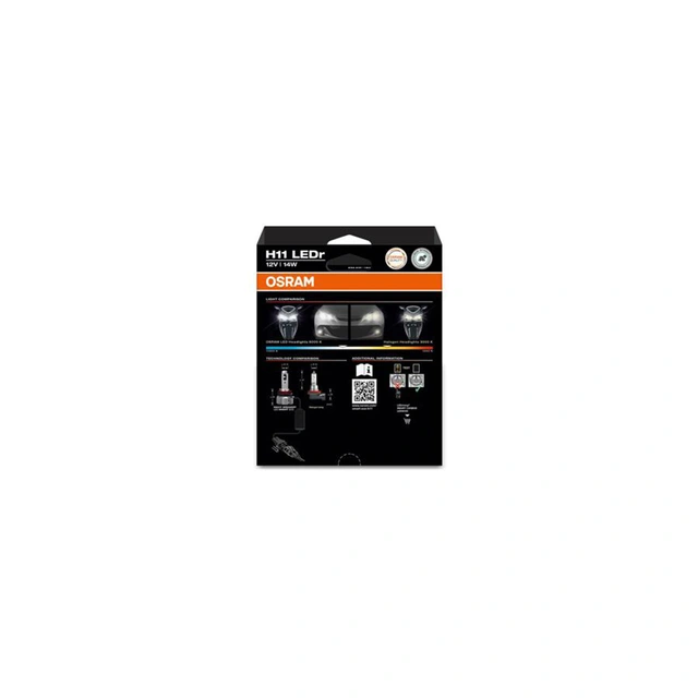 Osram Night Breaker LED Smart ECE H11 LED, H11, ECE Godkjent LED pære, 2stk 