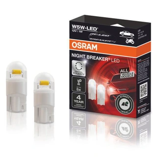 Osram Night Breaker LED W5W LED, W5W, ECE Godkjent LED pære, 2stk