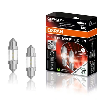 Osram Night Breaker LED C5W LED, C5W, ECE Godkjent LED pære, 2stk