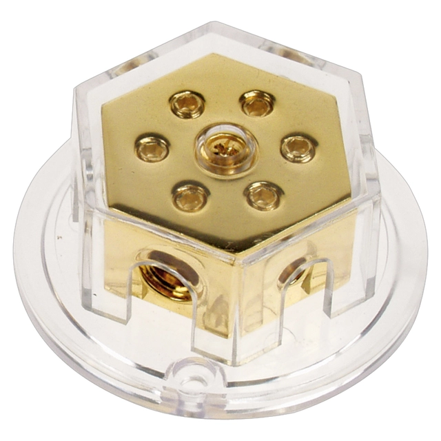 ACV Splittblokk, Gold 2x50 mm² inn / 4x20 mm² ut 