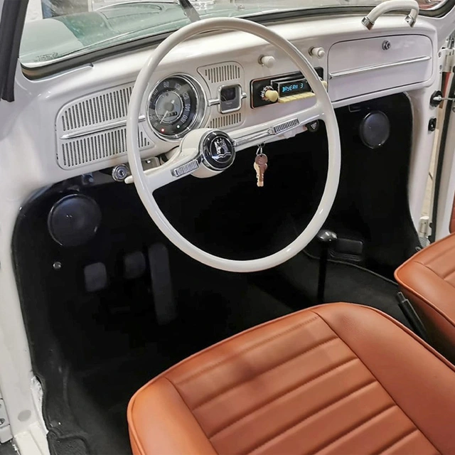 Ampire QX75-BLK Retro høyttalere Krom Kulehøyttalere, 25W RMS/50W, 1 par 