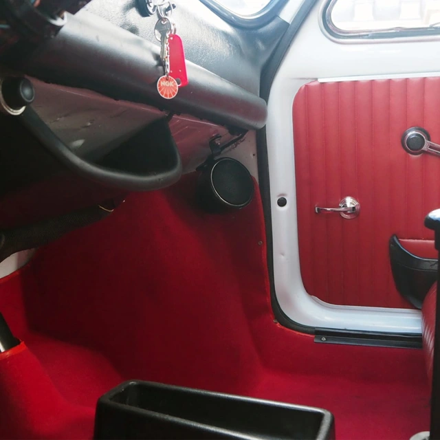 Ampire QX75-BLK Retro høyttalere Krom Kulehøyttalere, 25W RMS/50W, 1 par 