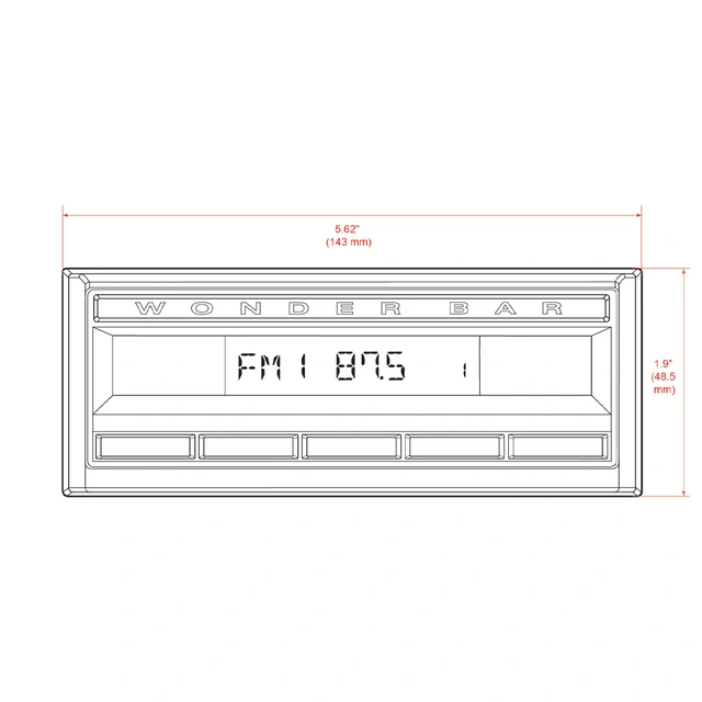 RetroSound Wonder Bar DAB+ RetroRadio GM (1949-1959) 