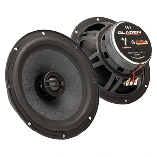 Gladen Gamma 165-X - 6,5" høyttalerpar 6,5", 80W RMS, 3 Ohm, Gamma-serien