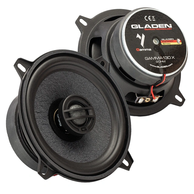 Gladen Gamma 130-X - 5,25" høyttalerpar 5,25", 80W RMS, 3 Ohm, Gamma-serien 