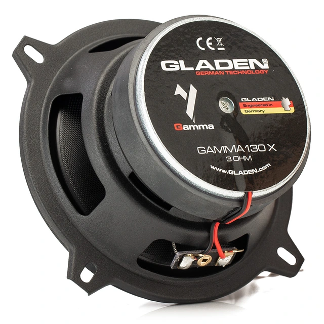 Gladen Gamma 130-X - 5,25" høyttalerpar 5,25", 80W RMS, 3 Ohm, Gamma-serien 