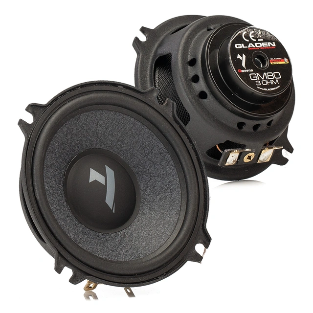 Gladen Gamma GM80 - 80mm mellomtoner 80mm, 50W RMS, 3 Ohm, Gamma-serien 