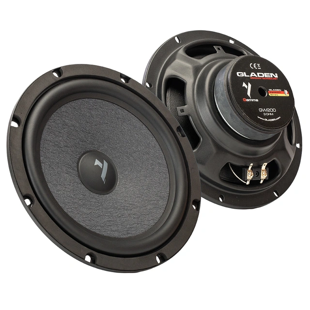 Gladen Gamma 200.2 - 8" komponentsett 8", 100W RMS, 3 Ohm, Gamma-serien 