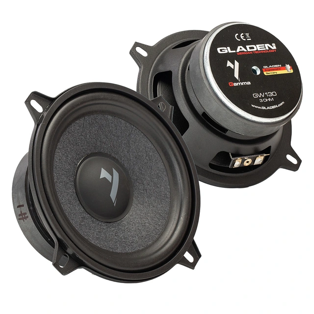 Gladen Gamma 130.2 - 5,25" komponentsett 5,25", 90W RMS, 3 Ohm, Gamma-serien 