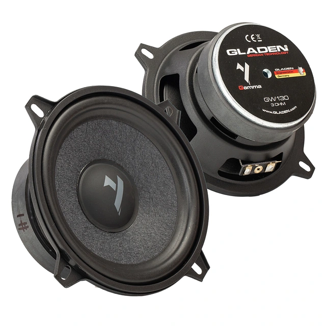 Gladen Gamma 100.2 - 4" komponentsett 4", 80W RMS, 3 Ohm, Gamma-serien 