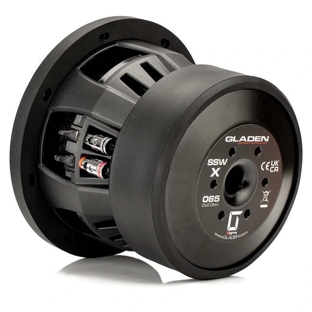 Gladen Sigma Extreme 6,5" Subwoofer 6,5", 200W RMS, 400W Maks, 2x2 Ohm 