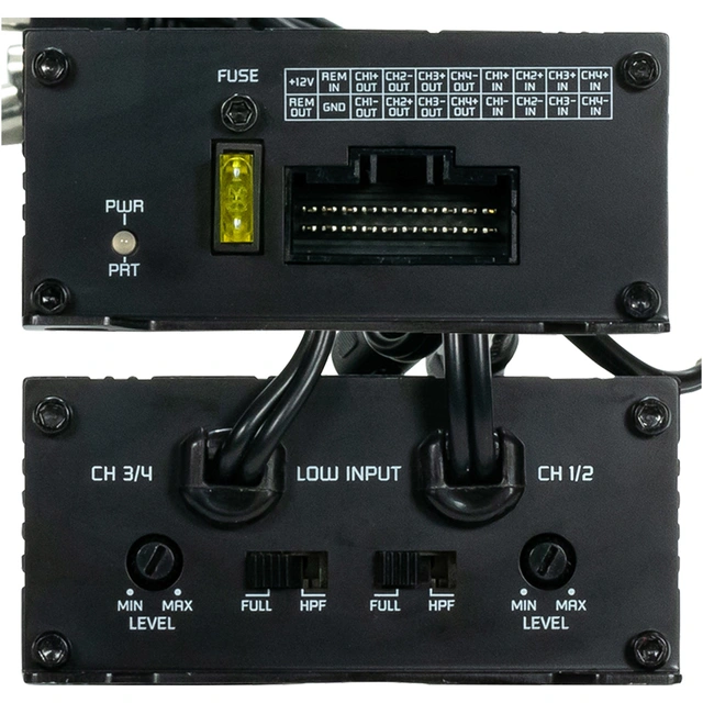 Ground Zero GZRA 65.4-MICRO - 4 kanaler 4x75W i 2 Ohm. Plug & Play, ISO 