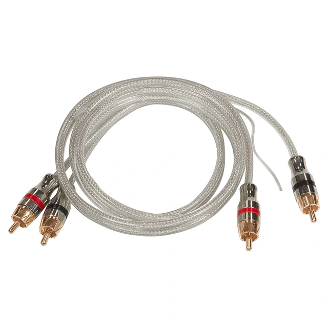 Musway RCA signalkabel, 1 meter 1 Meter. Dobbelskjermet. OFC 