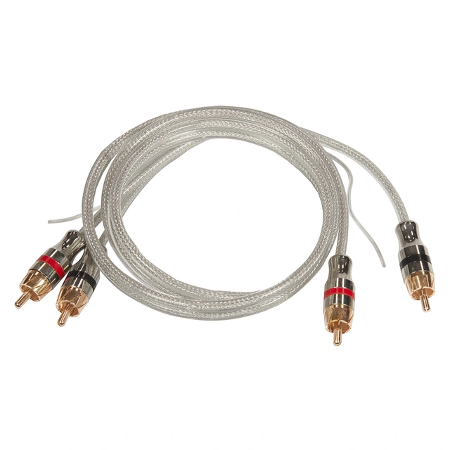 Musway RCA signalkabel, 0,5 meter 0,5 Meter. Dobbelskjermet. OFC 