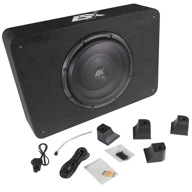 ESX QX10BXA 10" aktiv subwoofer 10" i kasse, 400W RMS, bassremote 