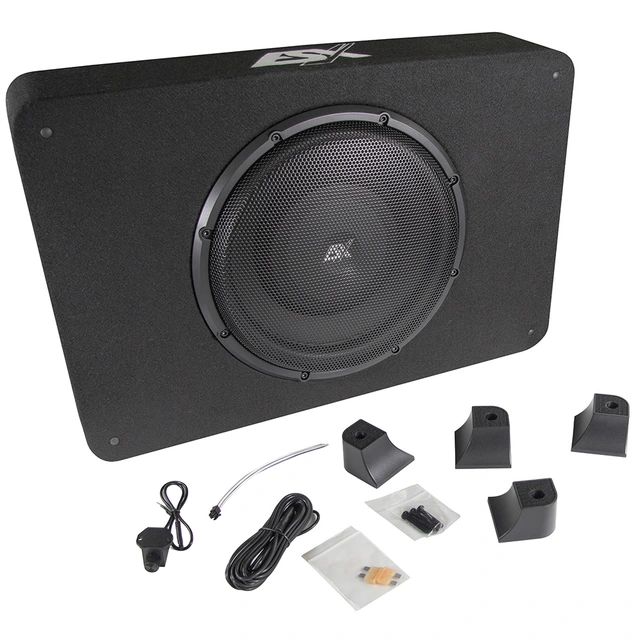 ESX QX12BXA 12" aktiv subwoofer 12" i kasse, 400W RMS, bassremote 