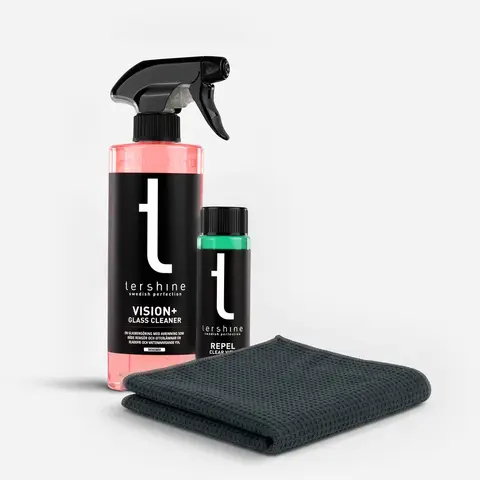 Tershine Glassrengjøringspakke – Vision+ Vision+, Repel, Glassklut