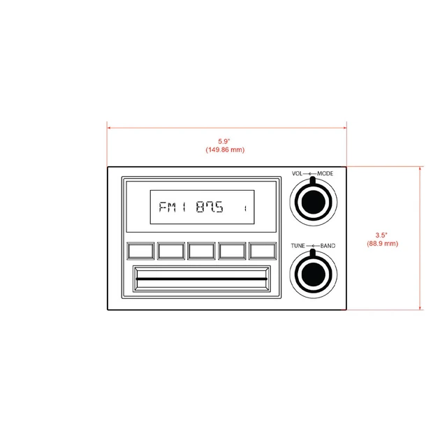RetroSound Santa Cruz DAB+ RetroRadio GM (1992-1994) 