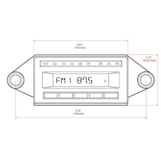 RetroSound Wonder Bar DAB+ RetroRadio GM (1958-1965) 