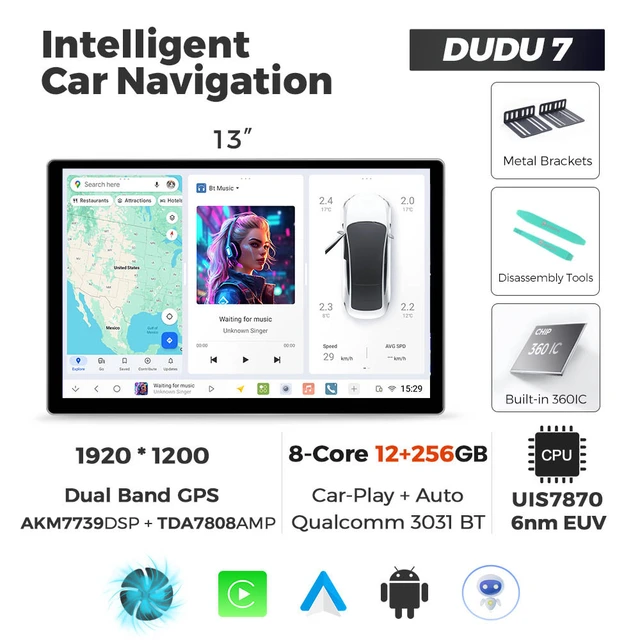 *DUDU 7 Android multimediaenhet -  | Kjøp hos Bilradiospesialisten
