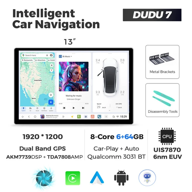 *DUDU 7 Android multimediaenhet -  | Kjøp hos Bilradiospesialisten