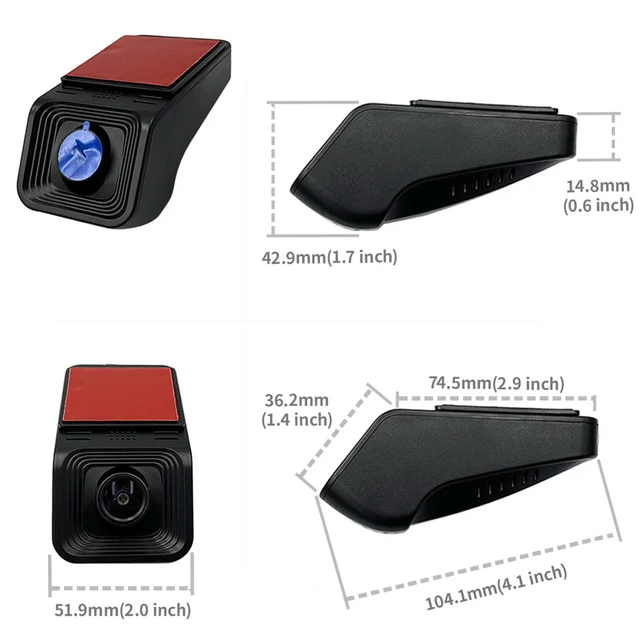 FITCAMX Integrert 4K Dashcam (foran) Universal Model B 
