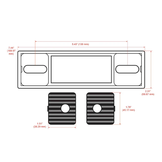 RetroSound  DAB+ RetroRadio 60-80'talls Europeiske bilmodeller 