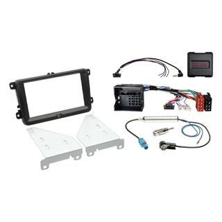 ACV 2-DIN monteringssett - komplett Seat/Skoda/VW (2003-2016) u/aktivt sys.