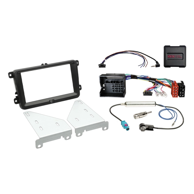 ACV 2-DIN monteringssett - komplett Seat/Skoda/VW (2003-2016) u/aktivt sys. 