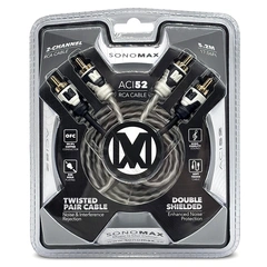 Sonomax OFC RCA Signalkabel 5,2 Meter, dobbelskjermet, OFC