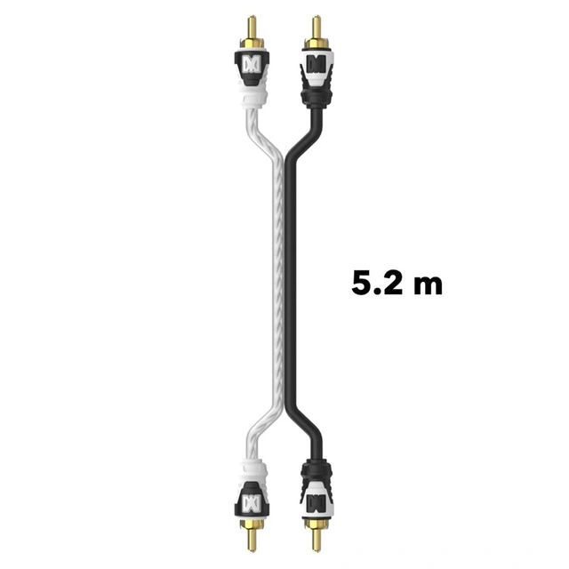 Sonomax OFC RCA Signalkabel 5,2 Meter, dobbelskjermet, OFC 