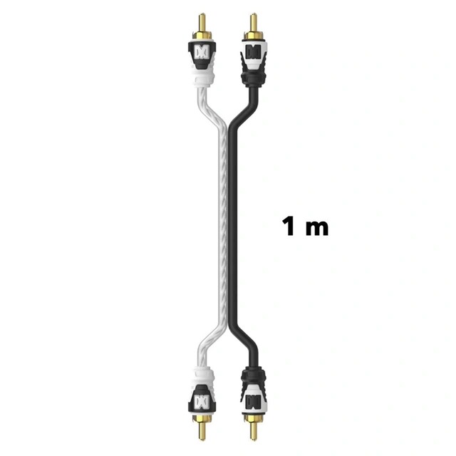 Sonomax OFC RCA Signalkabel 1 Meter, dobbelskjermet, OFC 