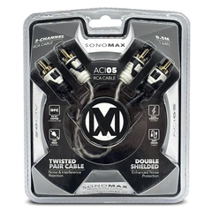 Sonomax OFC RCA Signalkabel 0,5 Meter, dobbelskjermet, OFC