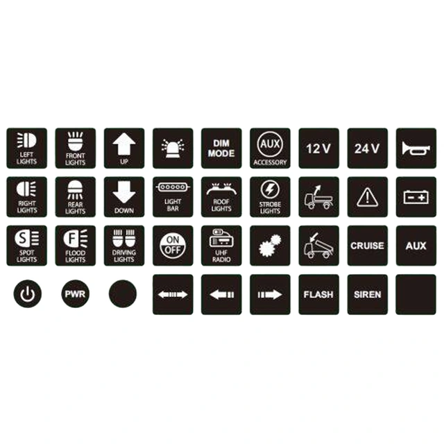 XG Bryterpanel 6-veis 40 Ampere 10-30V, Brakett, IP67 